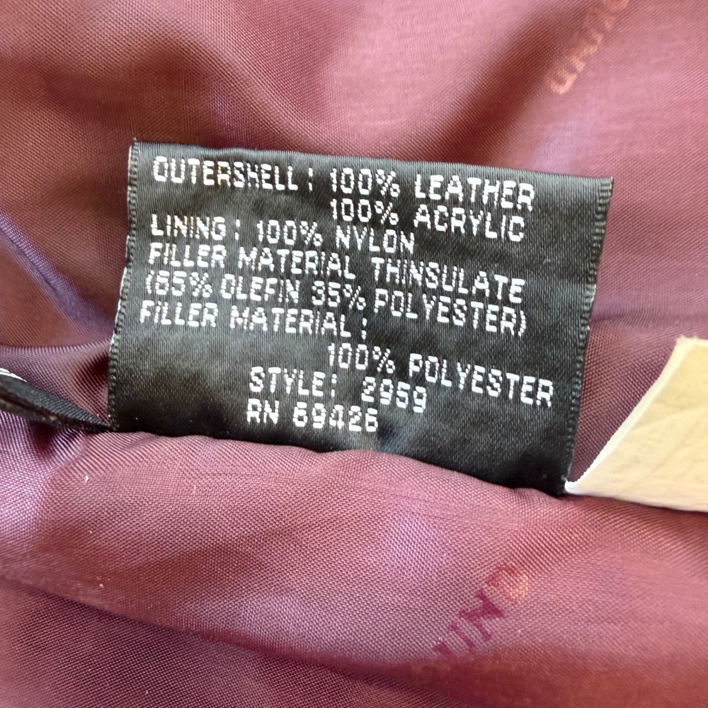 Adventure Bound Wilsons‎ Purple Suede Leather Southwestern Hooded Jacket Medium - Picture 8 of 11